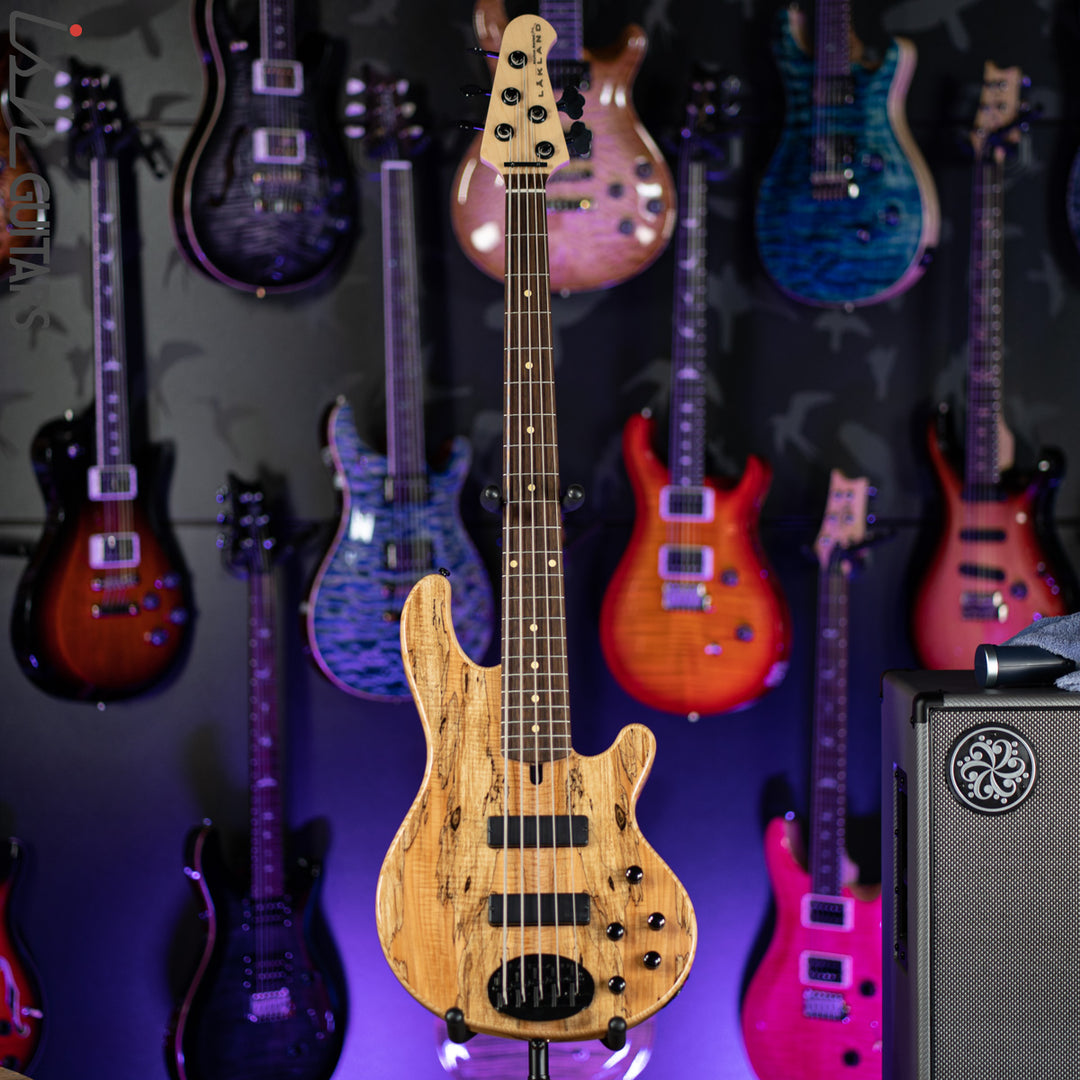 2020 Lakland Skyline Series 55-01 5-String Bass Natural Spalted Maple