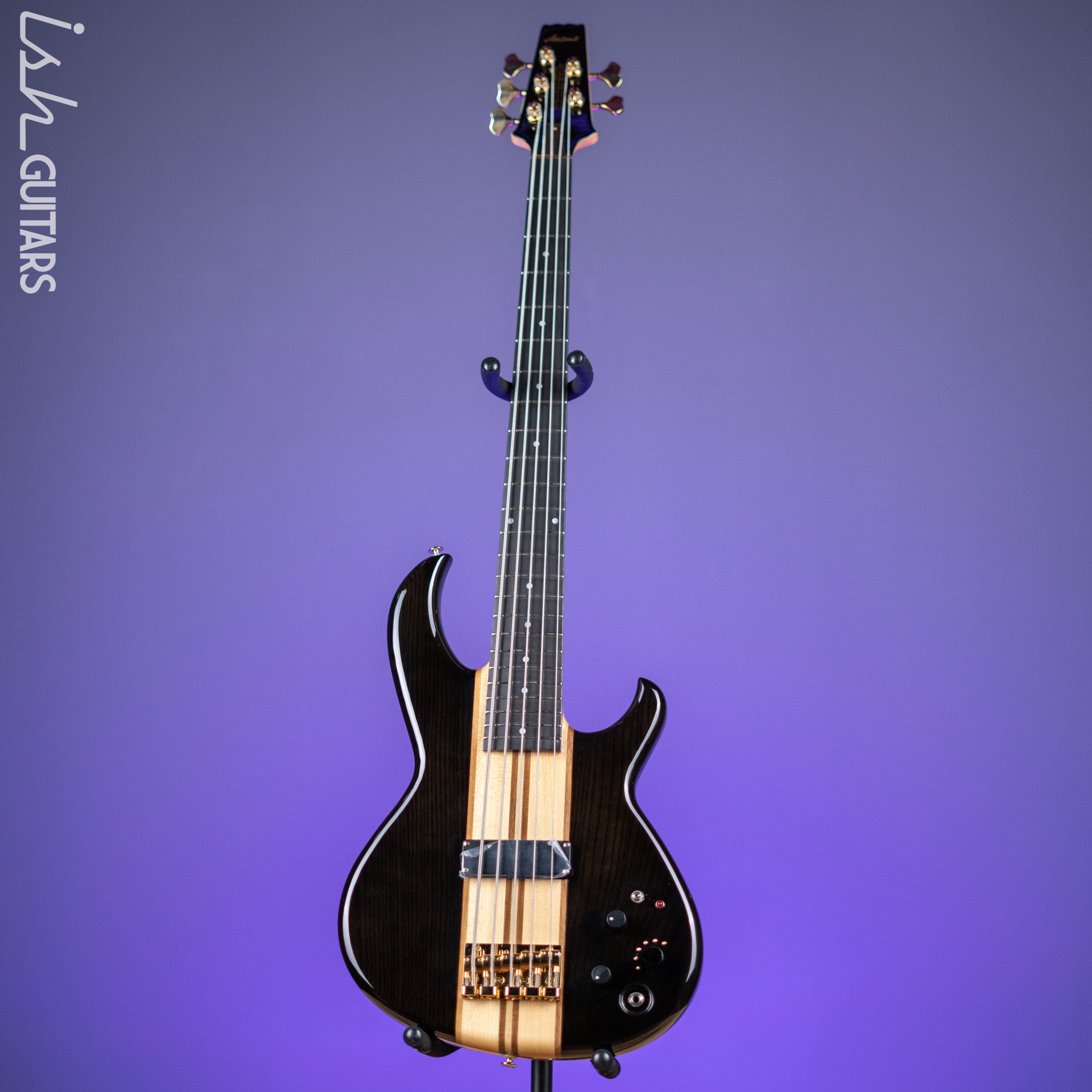 ベース Aria pro ii IGB NEO SEE THROUGH PURPLE Aria Pro II SB-1000 5-String See Through Bass Black Demo – Ish Guitars