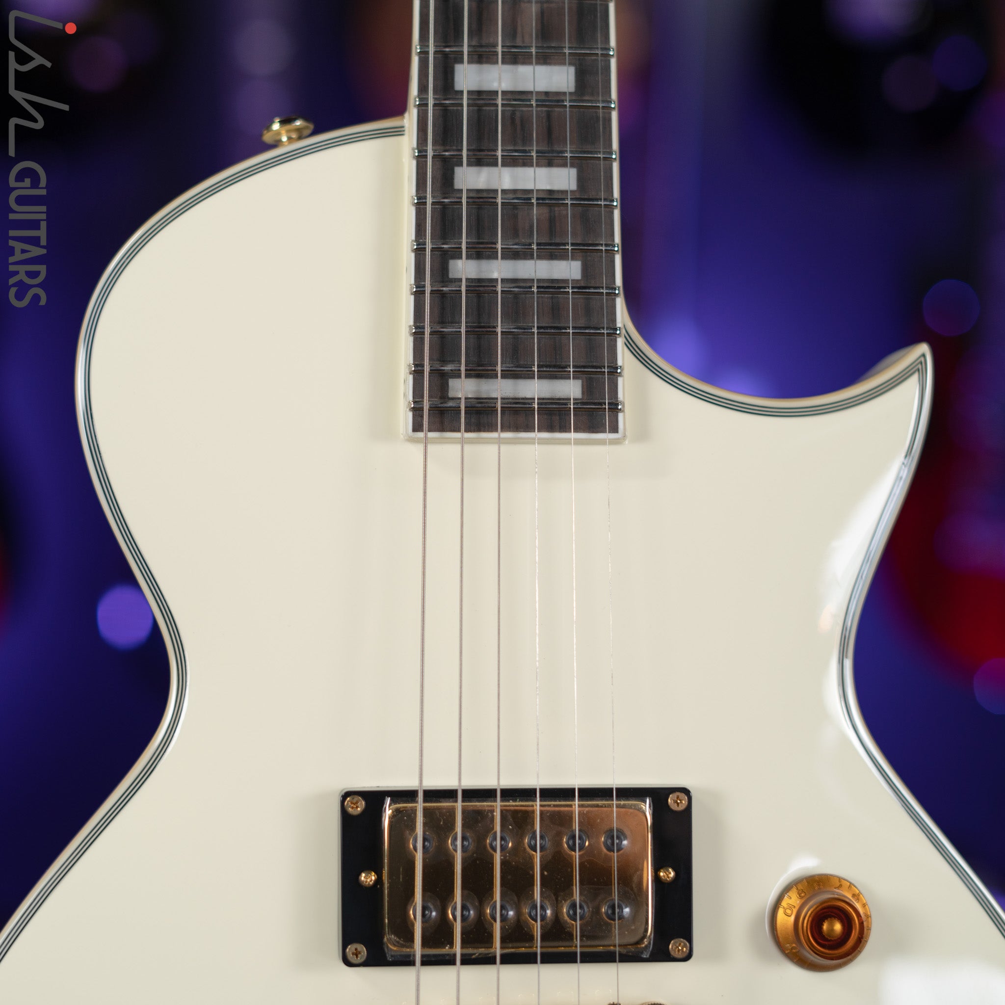 ESP LTD NW-44 Neil Westfall Signature Olympic White Demo – Ish Guitars ESP LTD NW-44 Neil Westfall Signature Olympic White Demo – Ish Guitars