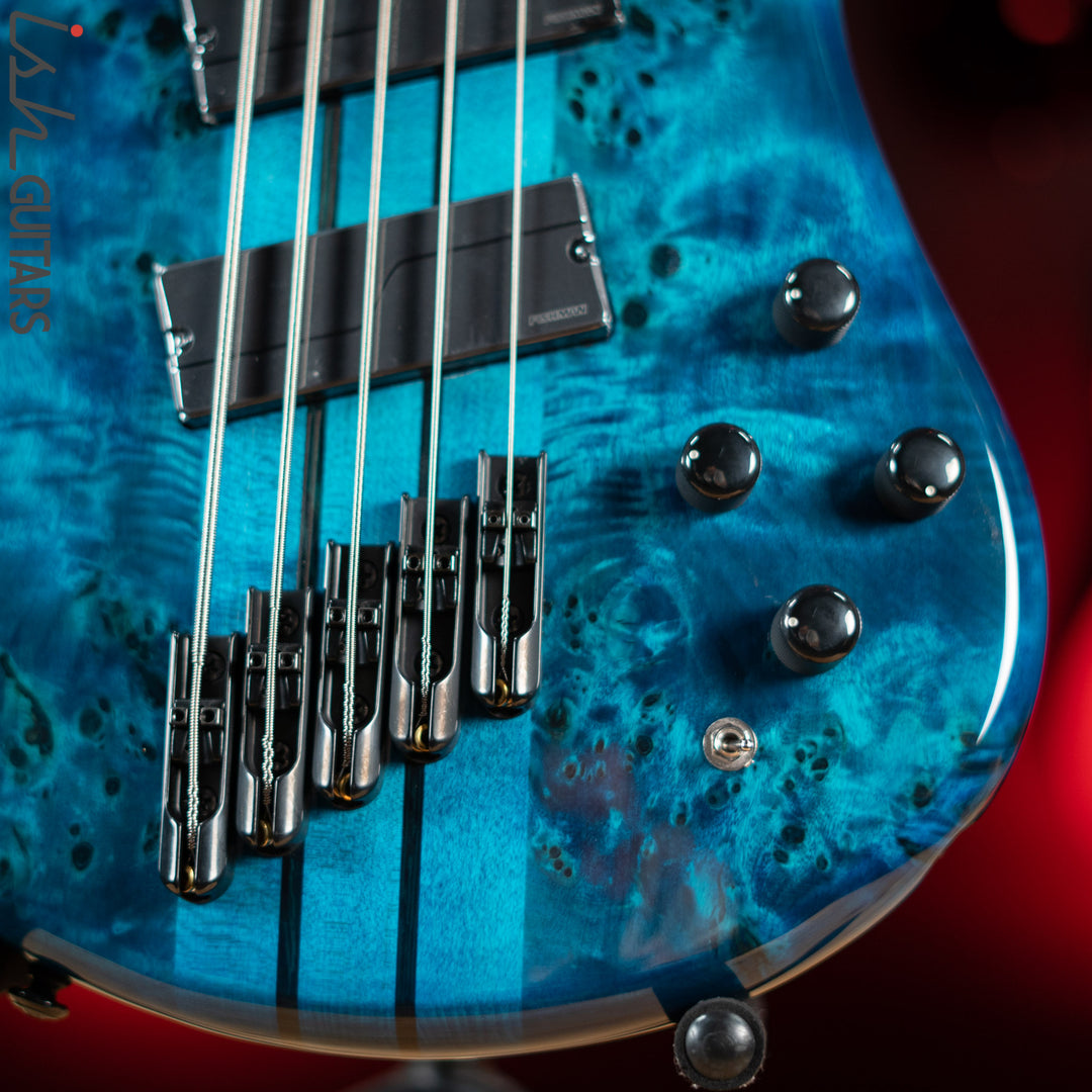 Spector NS Dimension 5 Multiscale Bass Black and Blue Gloss
