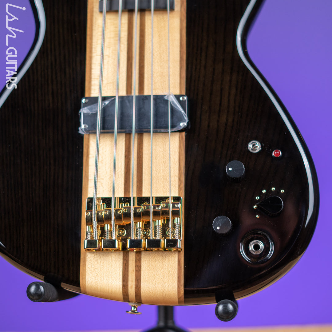Aria Pro II SB-1000 5-String See Through Bass Black Demo