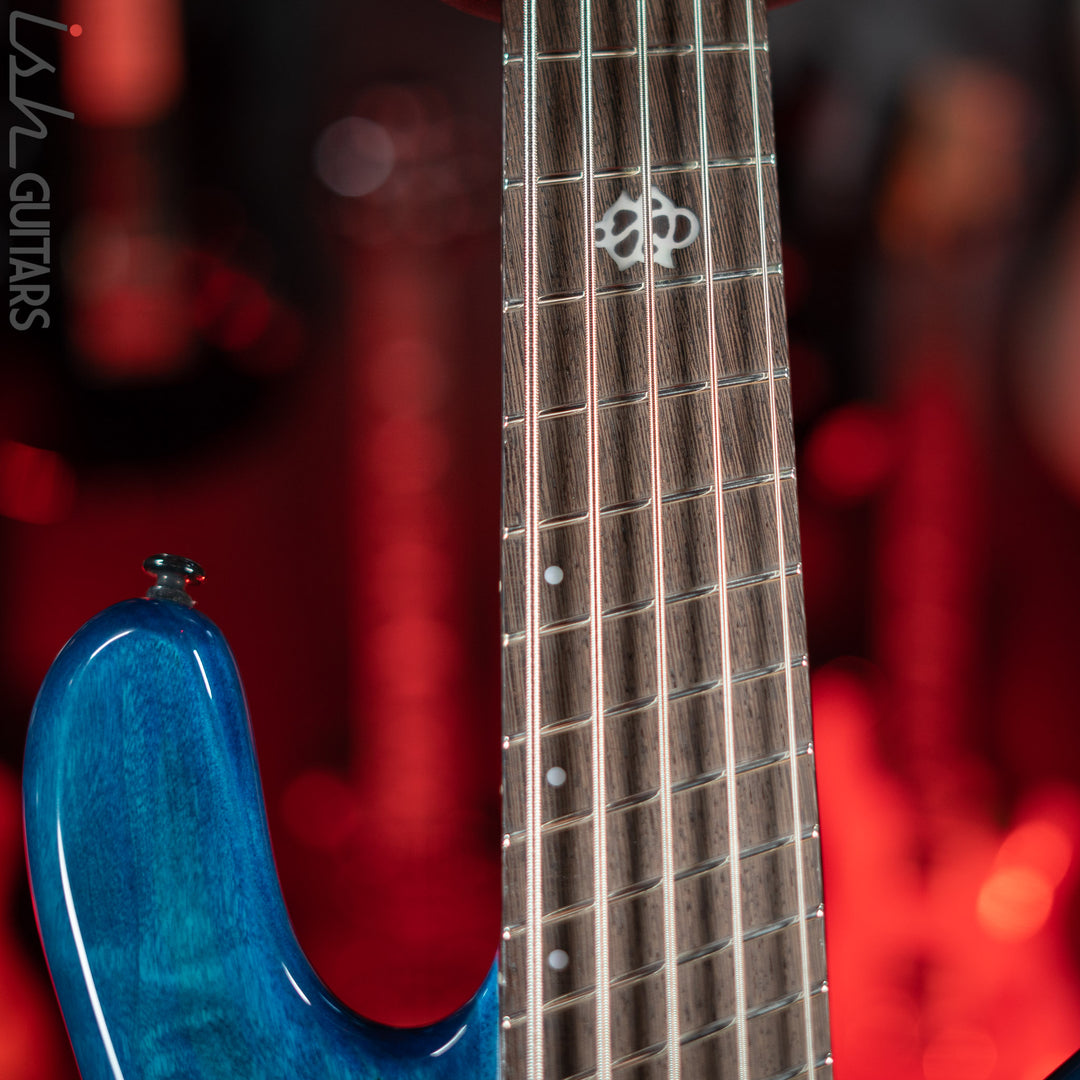 Spector NS Dimension 5 Multiscale Bass Black and Blue Gloss