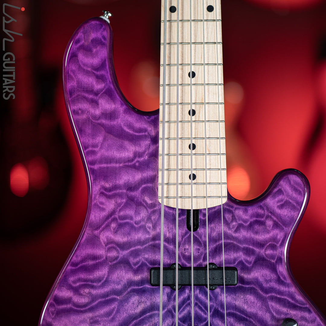 2019 Lakland Skyline Series 55-02 5-String Bass Purple