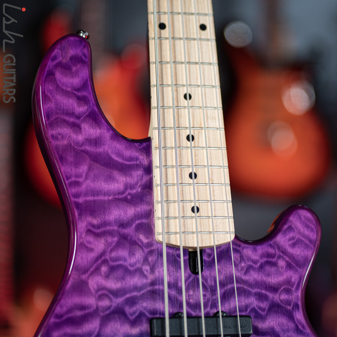 2019 Lakland Skyline Series 55-02 5-String Bass Purple