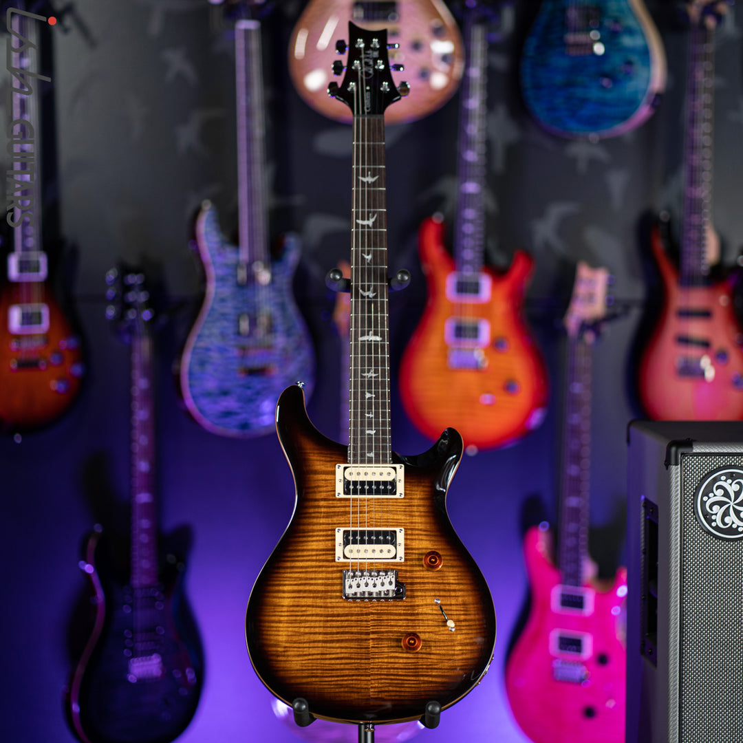PRS SE Custom 24 Black Gold Sunburst