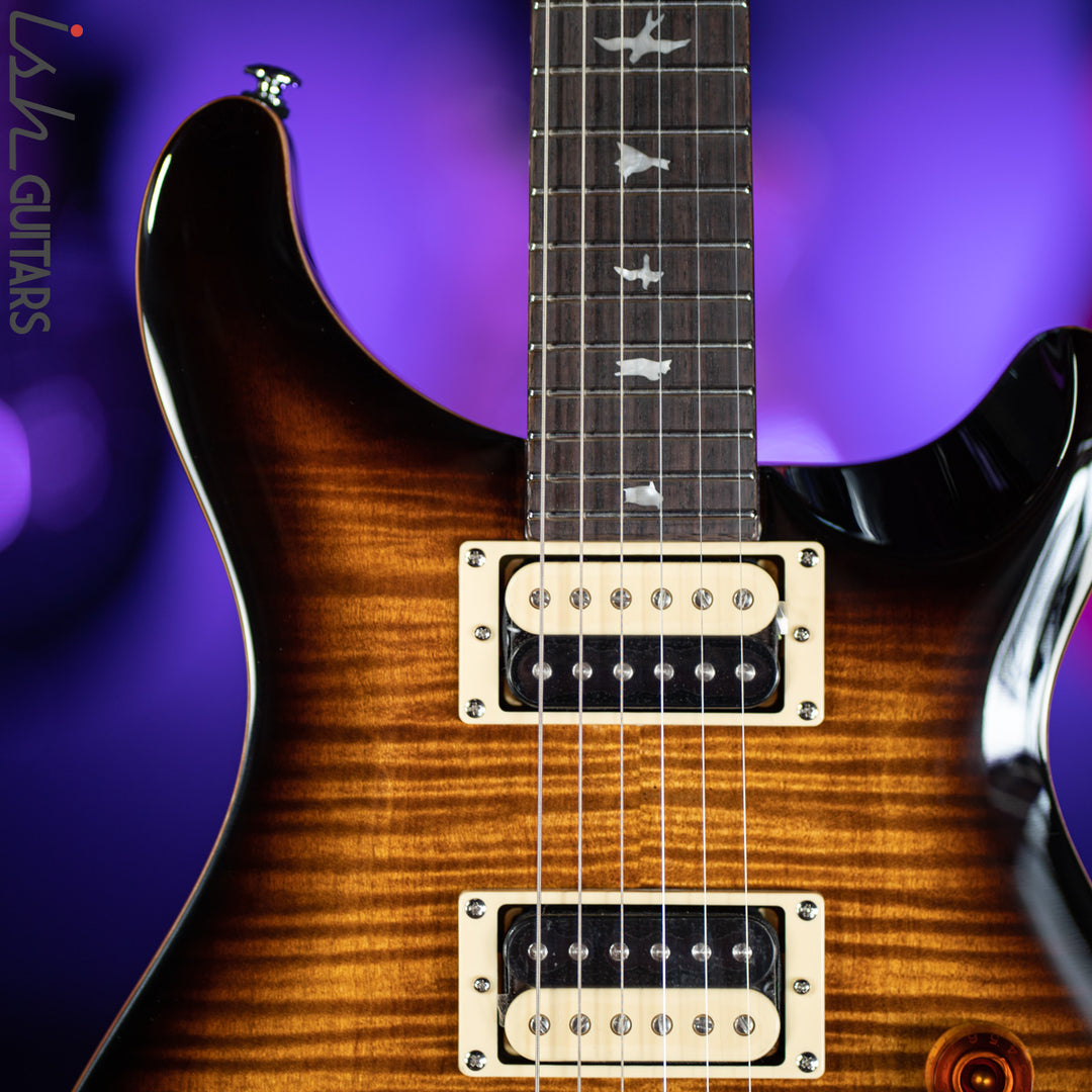 PRS SE Custom 24 Black Gold Sunburst