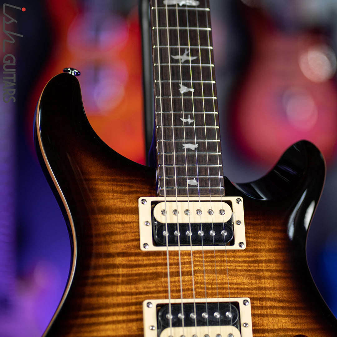 PRS SE Custom 24 Black Gold Sunburst