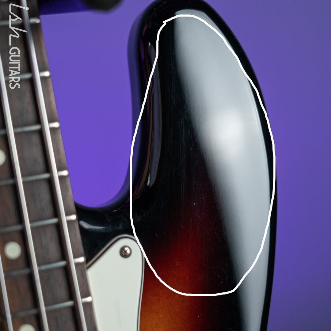 2017 Fender Lefty Player Jazz Bass Sunburst