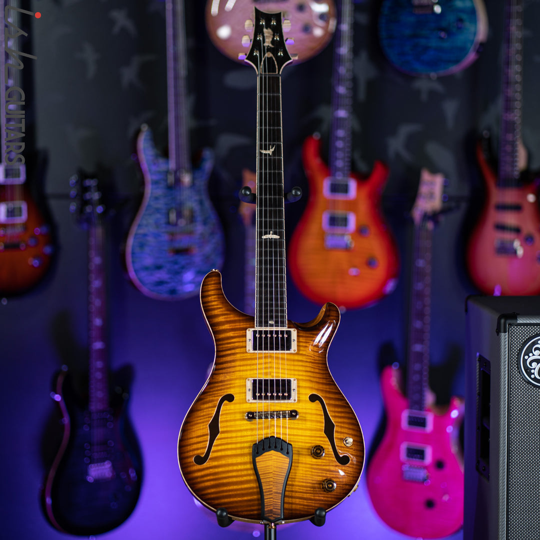 PRS Private Stock Hollowbody II 24 Fret Honey Gold Smoked Burst