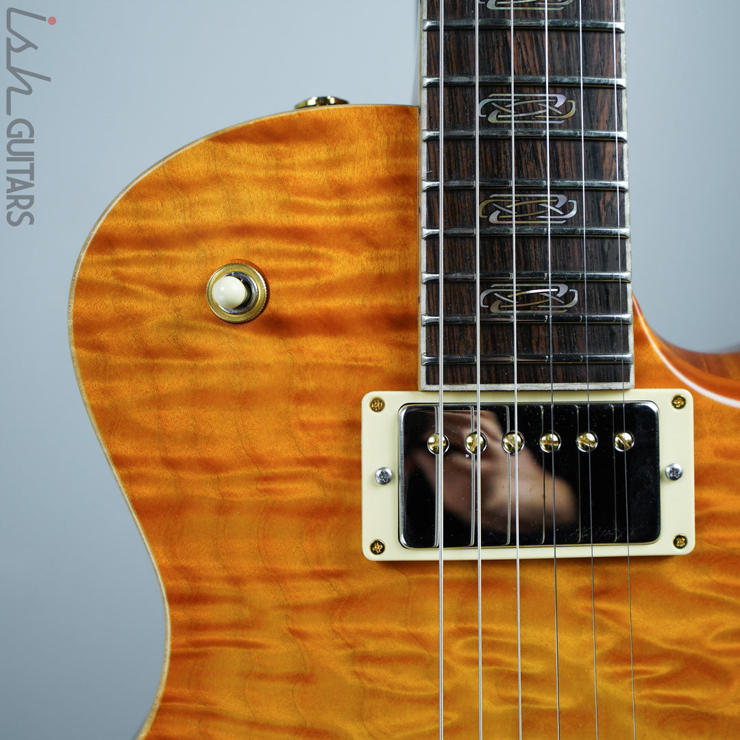 PRS Singlecut McCarty 594 Semi-Hollow Private Stock Satin Citrine Glow