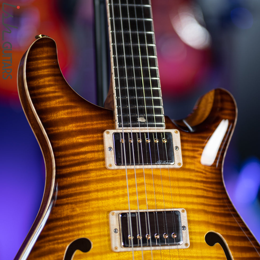 PRS Private Stock Hollowbody II 24 Fret Honey Gold Smoked Burst