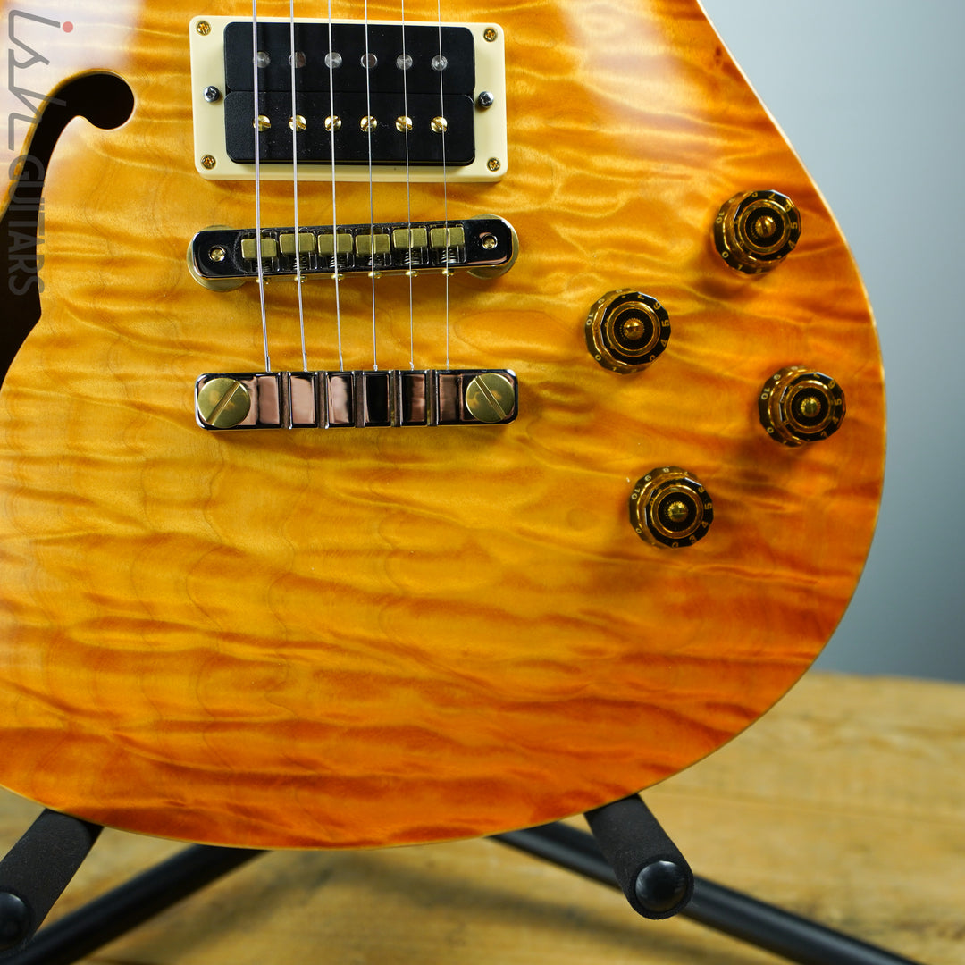 PRS Singlecut McCarty 594 Semi-Hollow Private Stock Satin Citrine Glow