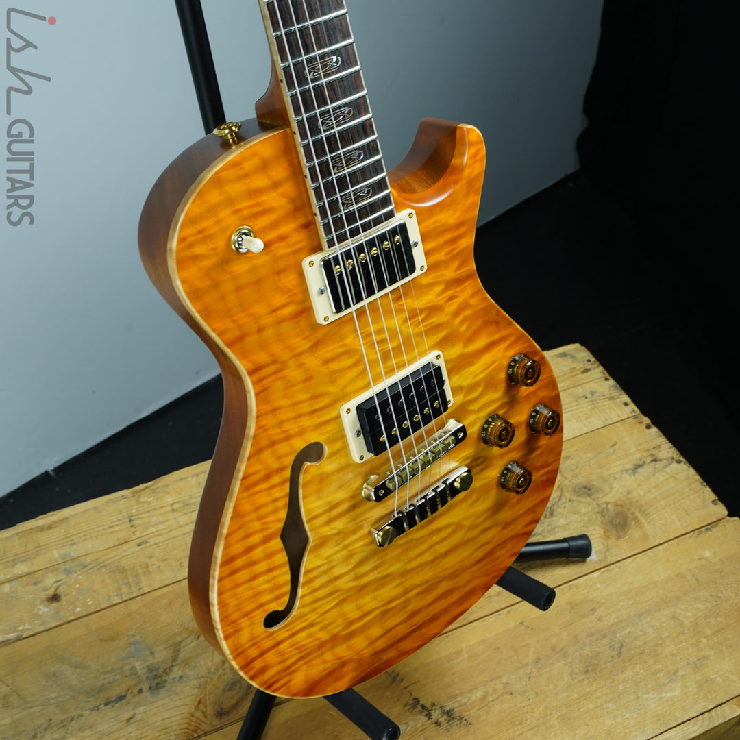 PRS Singlecut McCarty 594 Semi-Hollow Private Stock Satin Citrine Glow