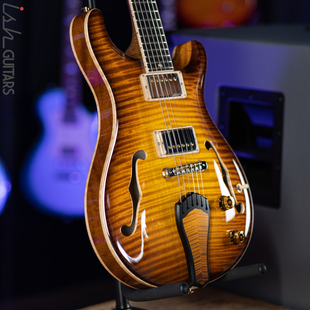 PRS Private Stock Hollowbody II 24 Fret Honey Gold Smoked Burst