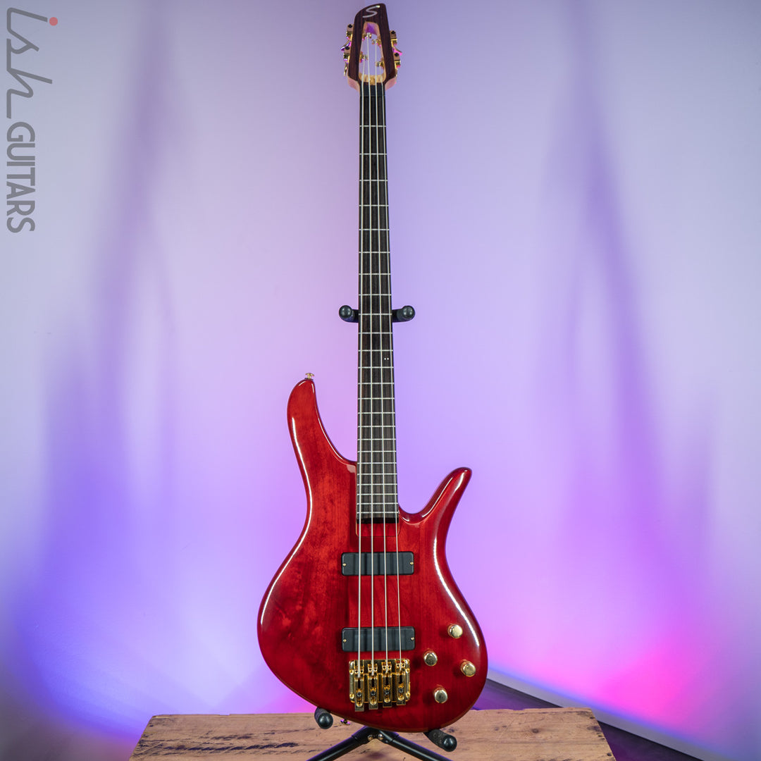 2000 Samick Bass Translucent Red