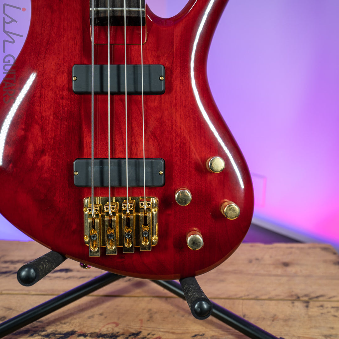 2000 Samick Bass Translucent Red