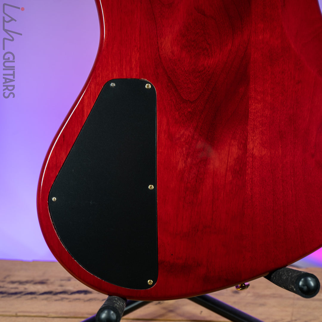 2000 Samick Bass Translucent Red