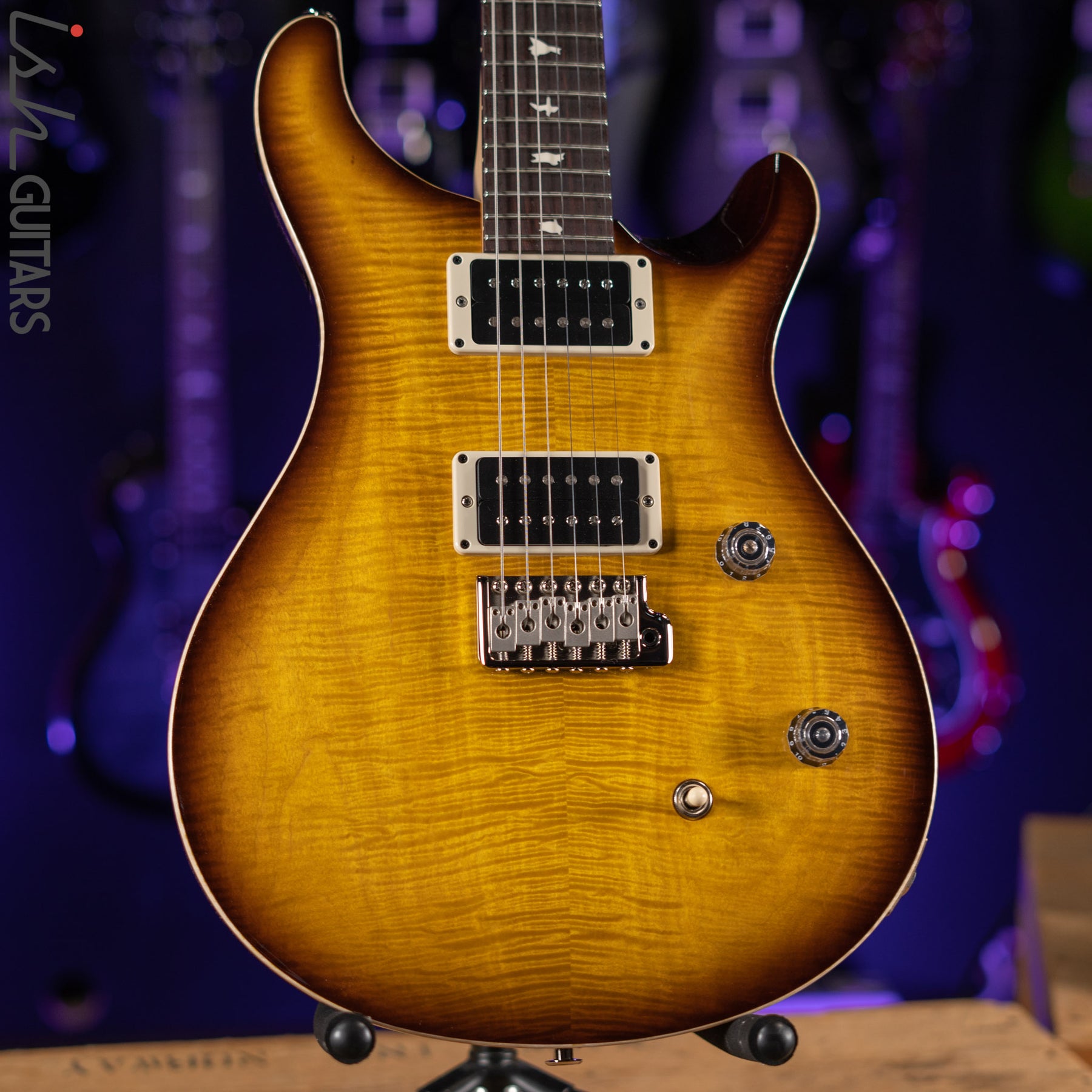 prs ce 24 tobacco sunburst Paul Reed Smith Standard Satin Limited Floor Mo the PRS birds decorating the smooth rosewood fretboard complete the top PRS CE 24-08 Swamp Ash