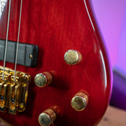 2000 Samick Bass Translucent Red