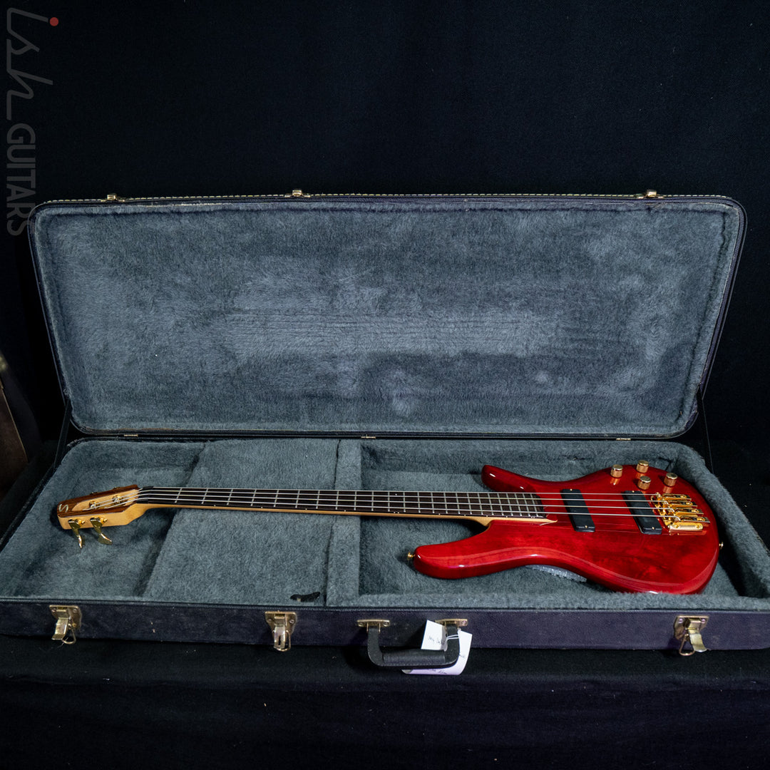2000 Samick Bass Translucent Red