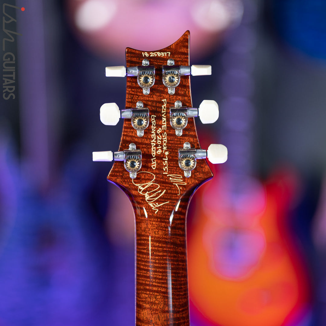 2018 PRS Private Stock McCarty 594 Graveyard Ltd Honey Gold with Dark Cherry Smoked Burst