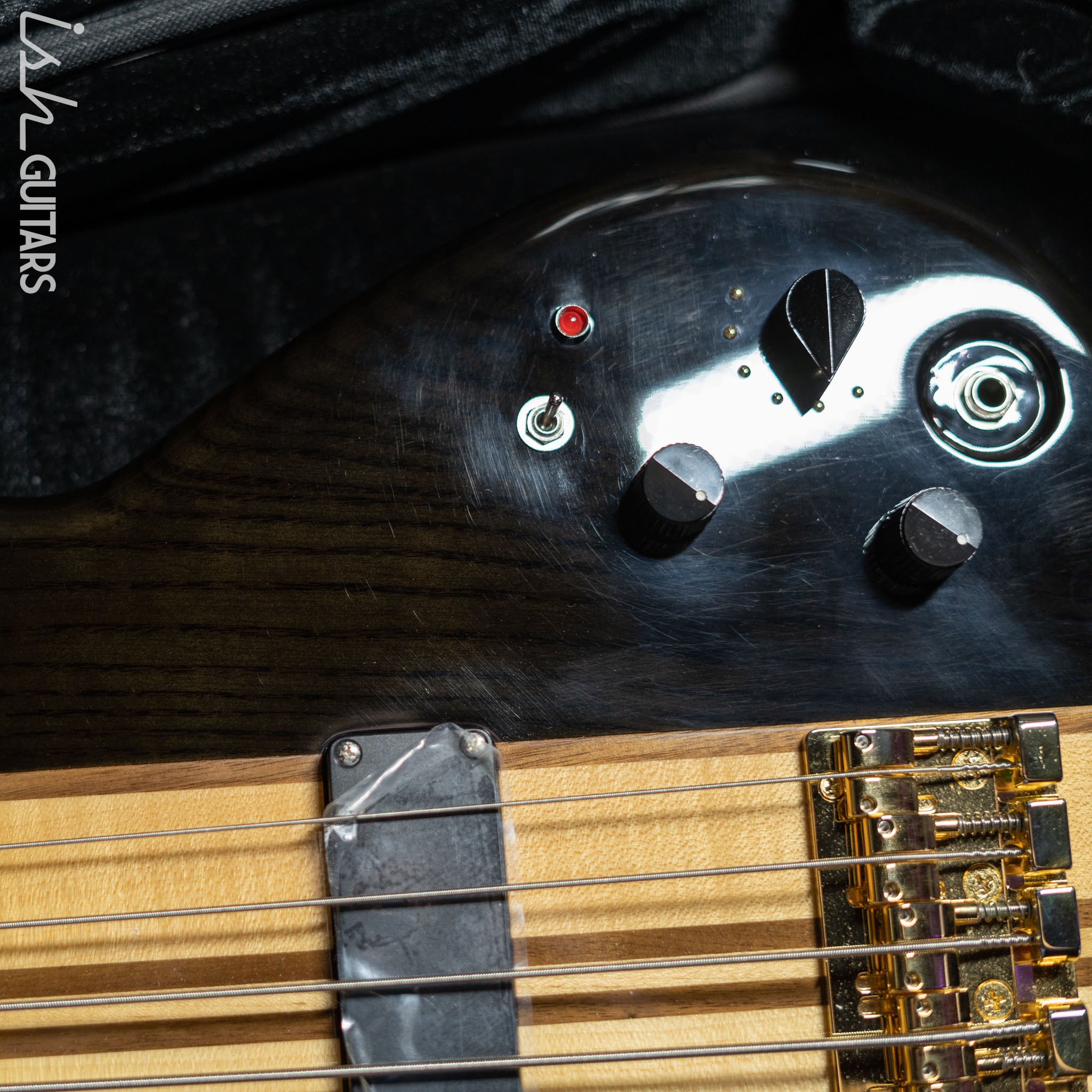 Aria Pro II SB-1000 5-String See Through Bass Black Demo – Ish Guitars