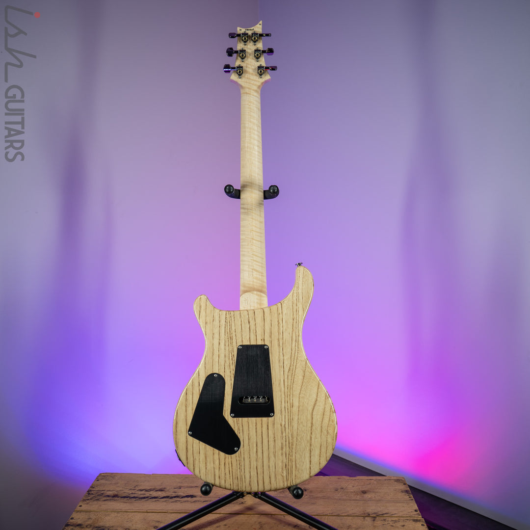 2020 PRS Custom 24 Floyd Wood Library 1 Piece Quilt Ash Violet Blue Burst