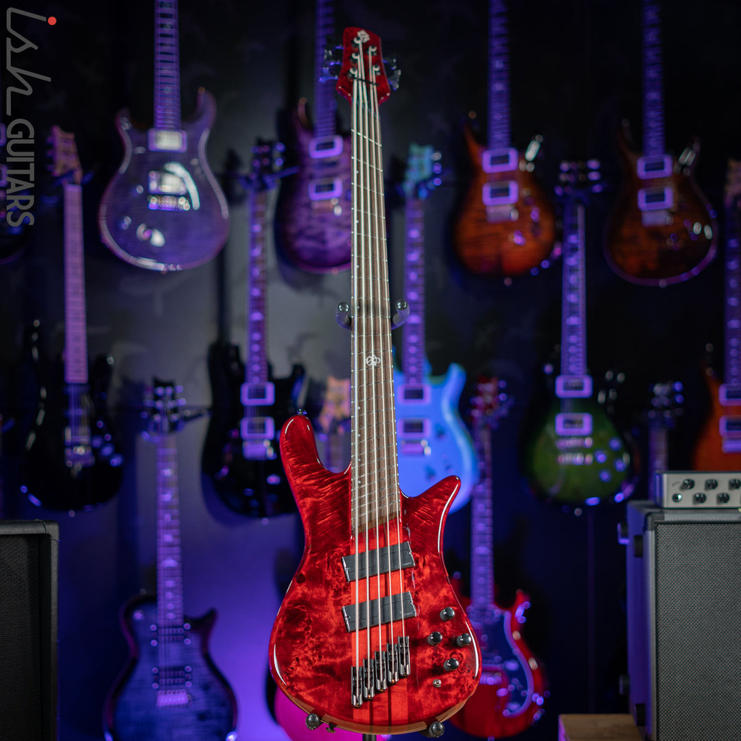 Spector NS Dimension 5 Multiscale Bass Inferno Red Gloss