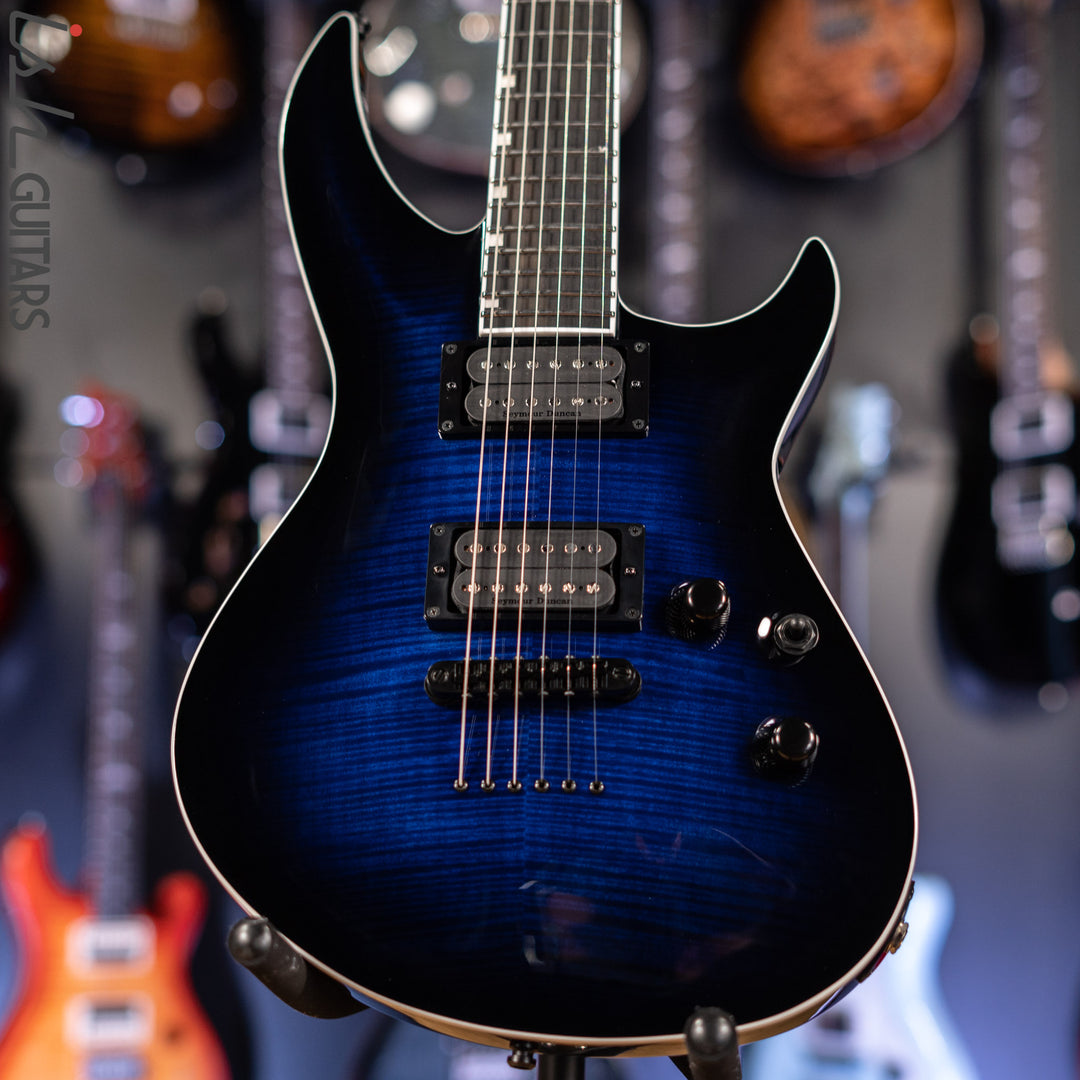 2022 ESP E-II Horizon III Flame Maple Reindeer Blue Gloss