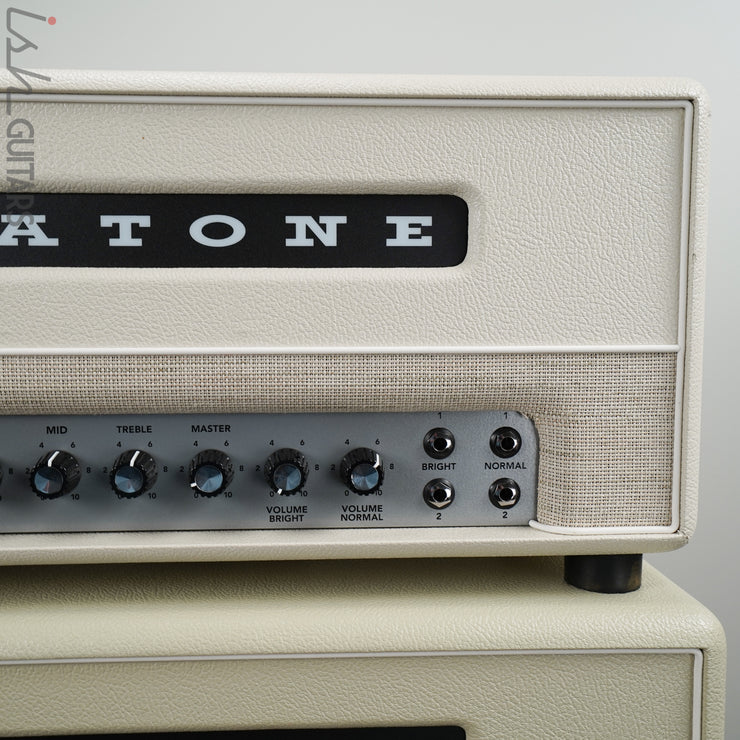 Magnatone Limited Edition White Super 59 MKII Head and Cabinet