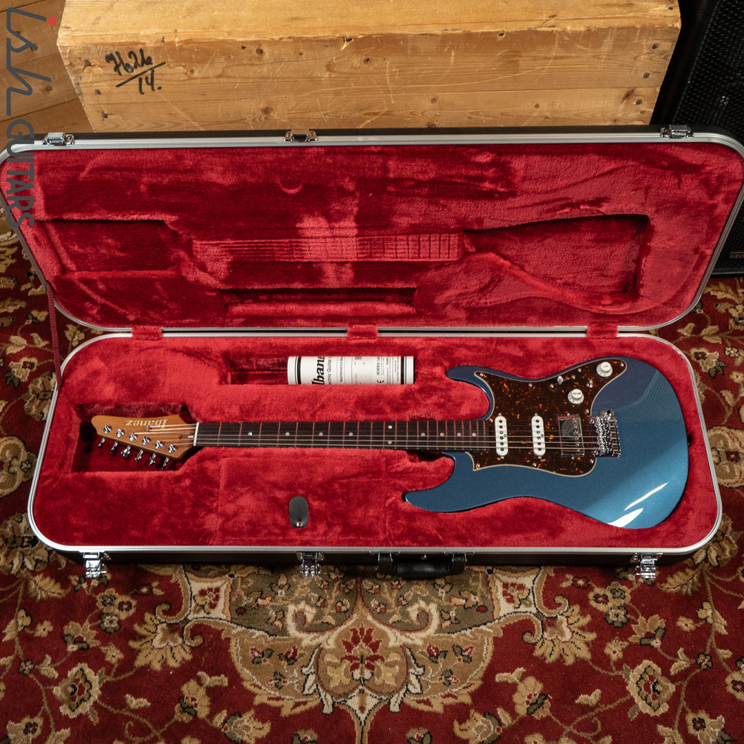 Ibanez AZ2204N Prestige Electric Guitar Prussian Blue Metallic Demo