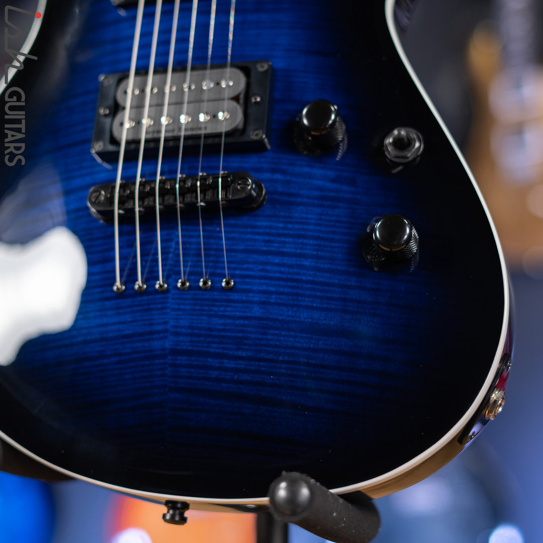 2022 ESP E-II Horizon III Flame Maple Reindeer Blue Gloss