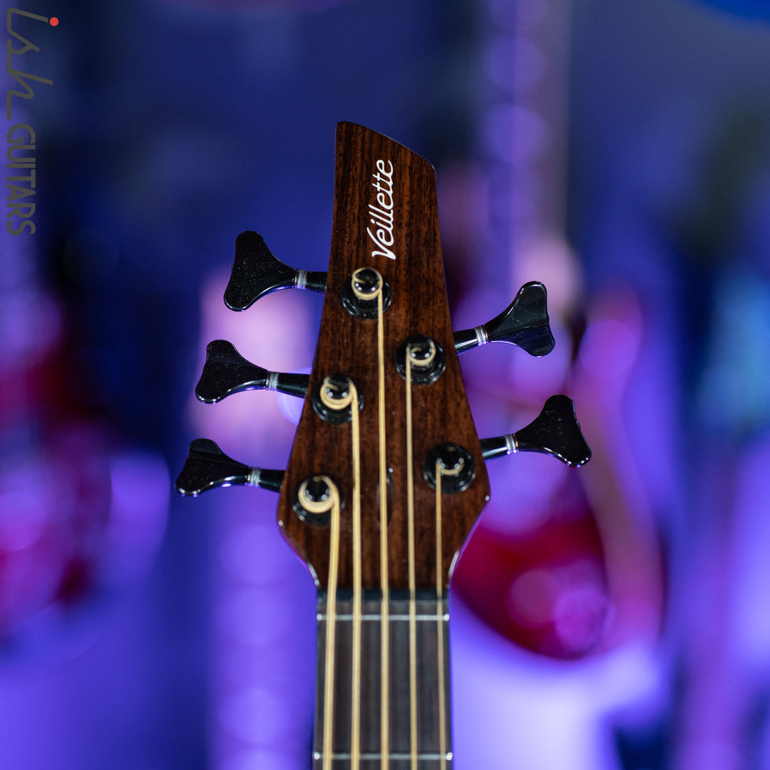 Veillette Acoustic 5 String Bass Guitar Brazilian Rosewood Tobacco Sunburst