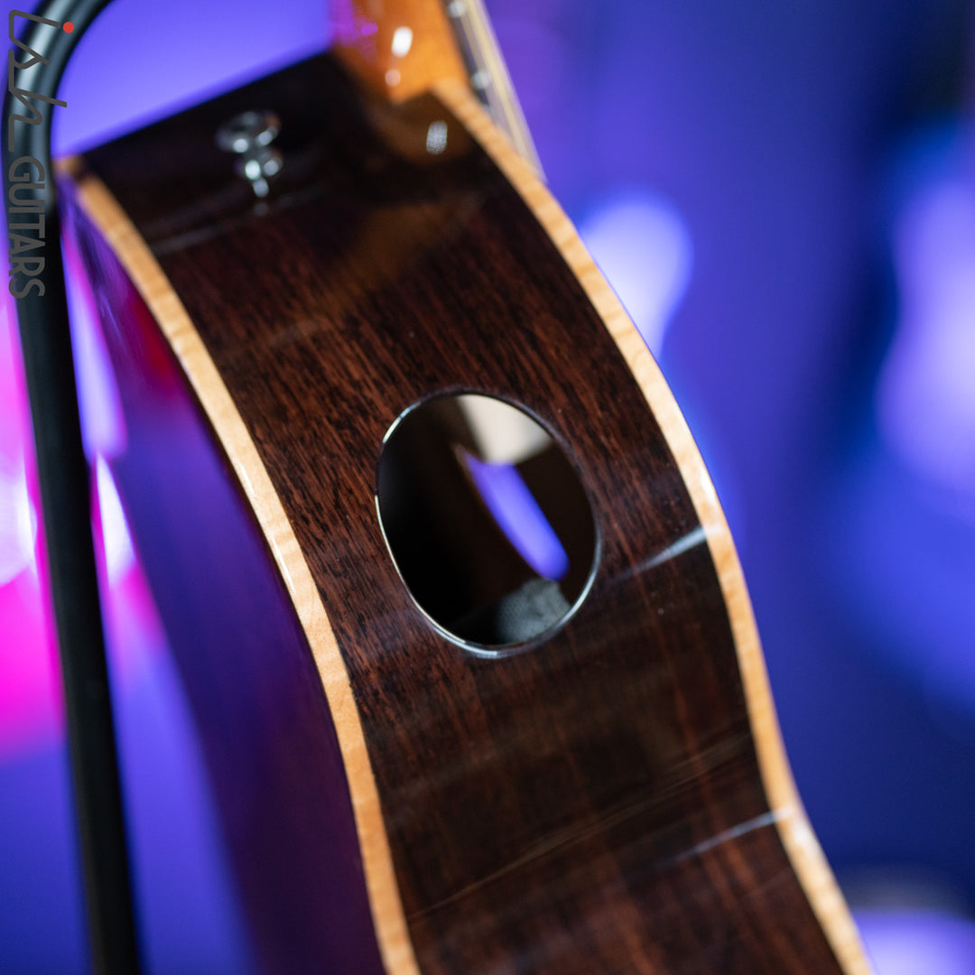 Veillette Acoustic 5 String Bass Guitar Brazilian Rosewood Tobacco Sunburst