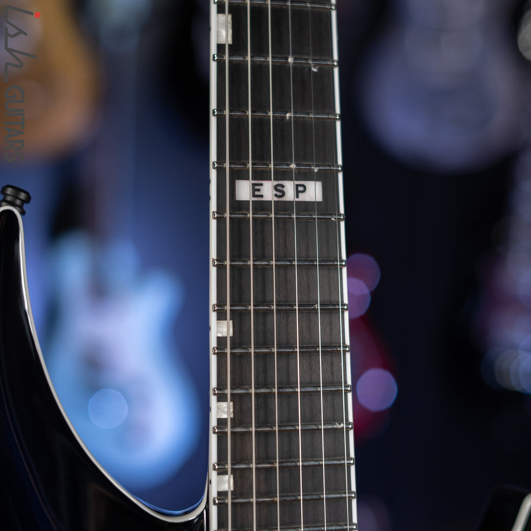 2022 ESP E-II Horizon III Flame Maple Reindeer Blue Gloss