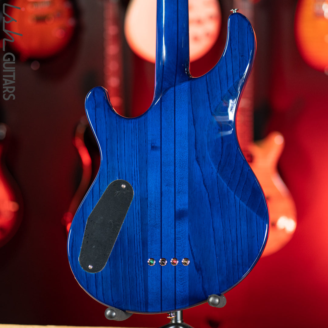 PRS SE Kingfisher Bass Faded Blue Wrap Around Burst
