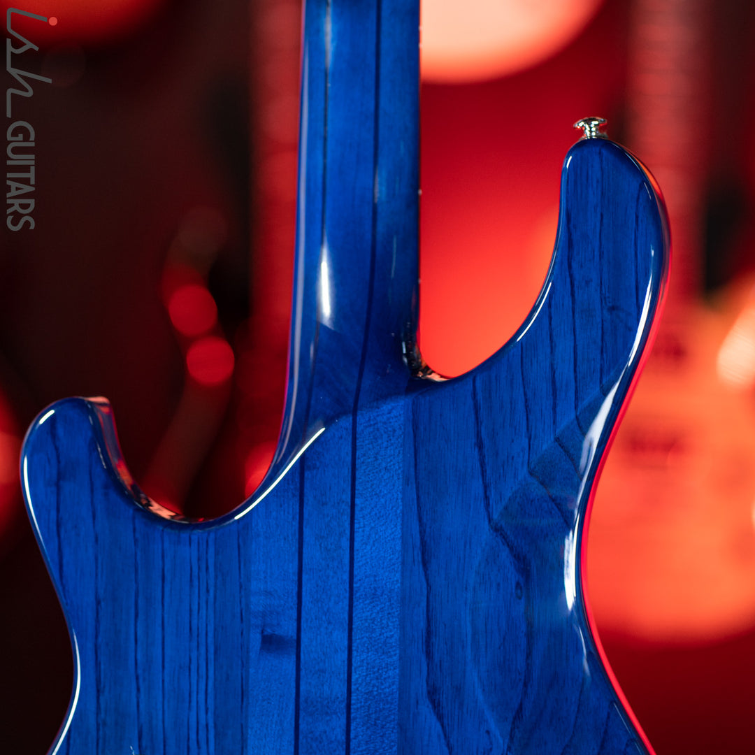 PRS SE Kingfisher Bass Faded Blue Wrap Around Burst