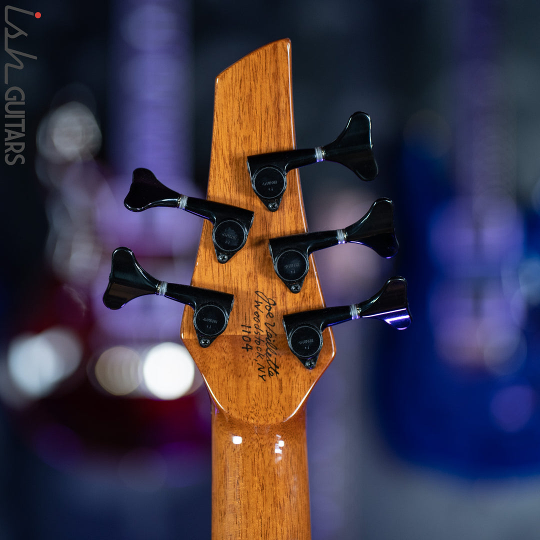 Veillette Acoustic 5 String Bass Guitar Brazilian Rosewood Tobacco Sunburst