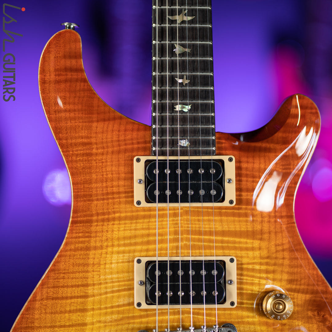 1989 PRS Custom 24 RARE Factory 2 Piece Stoptail 10 Top Sunburst