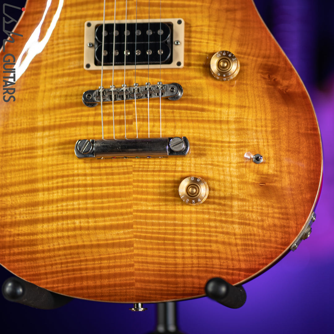 1989 PRS Custom 24 RARE Factory 2 Piece Stoptail 10 Top Sunburst