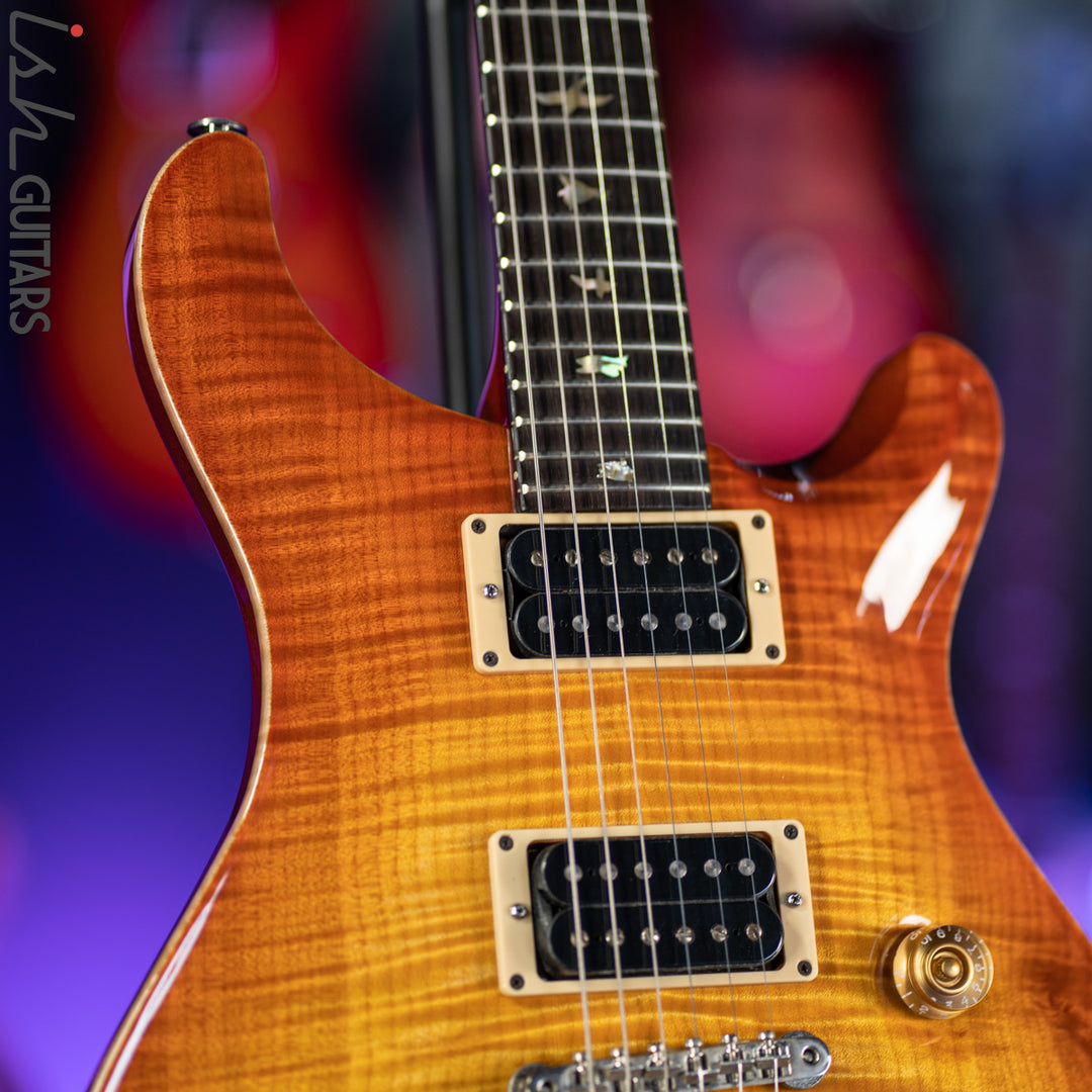 1989 PRS Custom 24 RARE Factory 2 Piece Stoptail 10 Top Sunburst