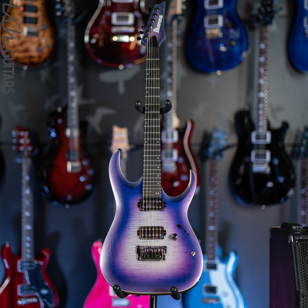 Ibanez Axion Label RGA61AL Indigo Aurora Burst Flat