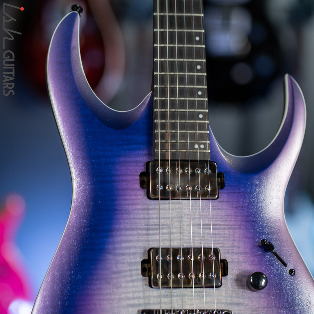 Ibanez Axion Label RGA61AL Indigo Aurora Burst Flat