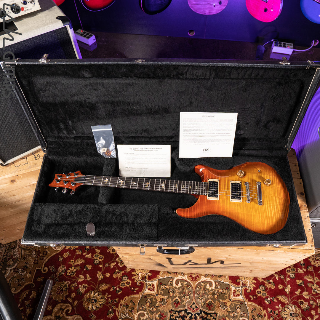 1989 PRS Custom 24 RARE Factory 2 Piece Stoptail 10 Top Sunburst