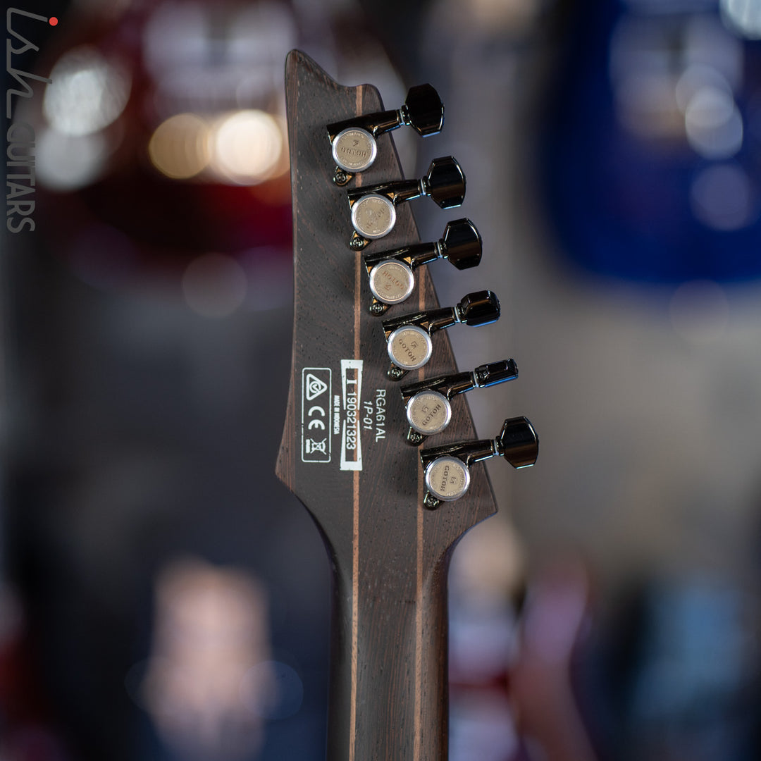Ibanez Axion Label RGA61AL Indigo Aurora Burst Flat