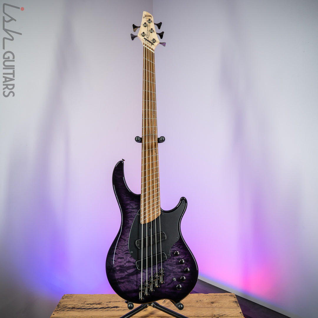 Dingwall 10th Anniversary Combustion 5-String 2 PUP Amethystburst Pau Ferro Fretboard B-Stock