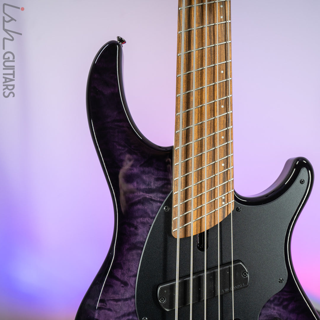 Dingwall 10th Anniversary Combustion 5-String 2 PUP Amethystburst Pau Ferro Fretboard B-Stock