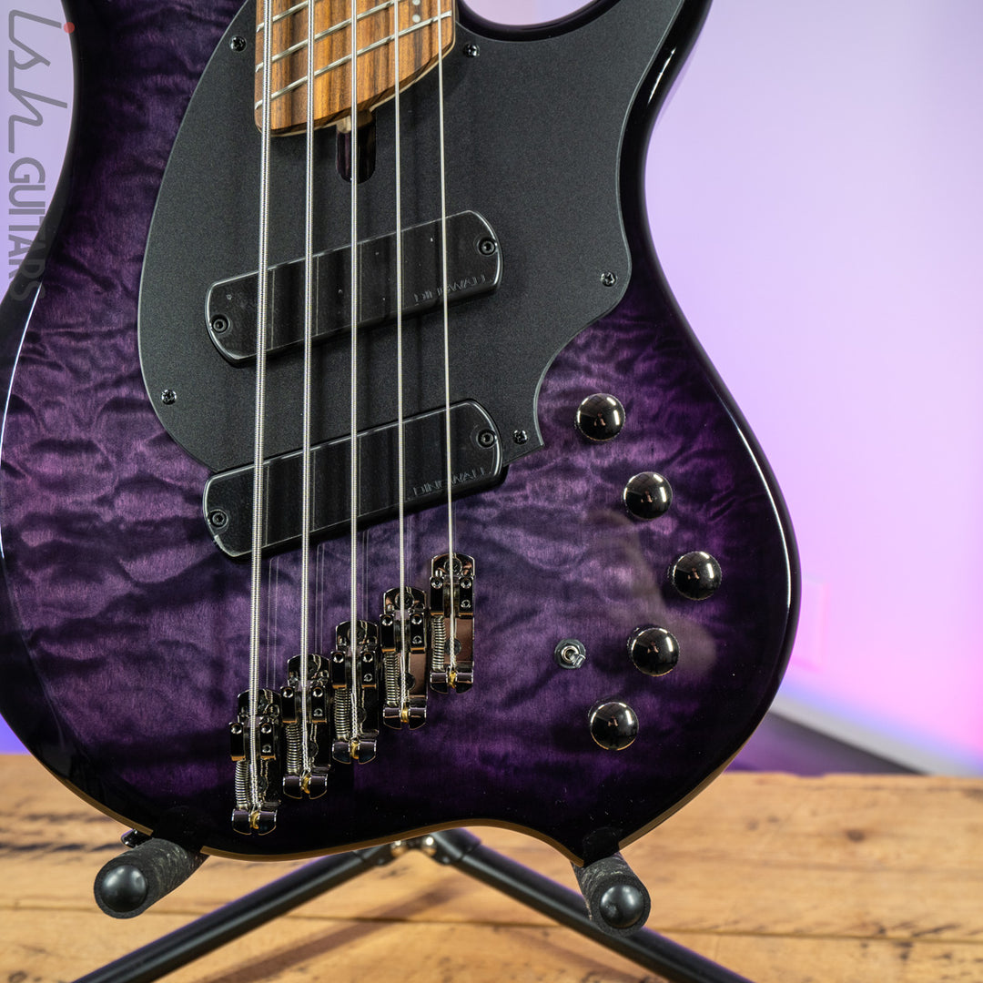 Dingwall 10th Anniversary Combustion 5-String 2 PUP Amethystburst Pau Ferro Fretboard B-Stock