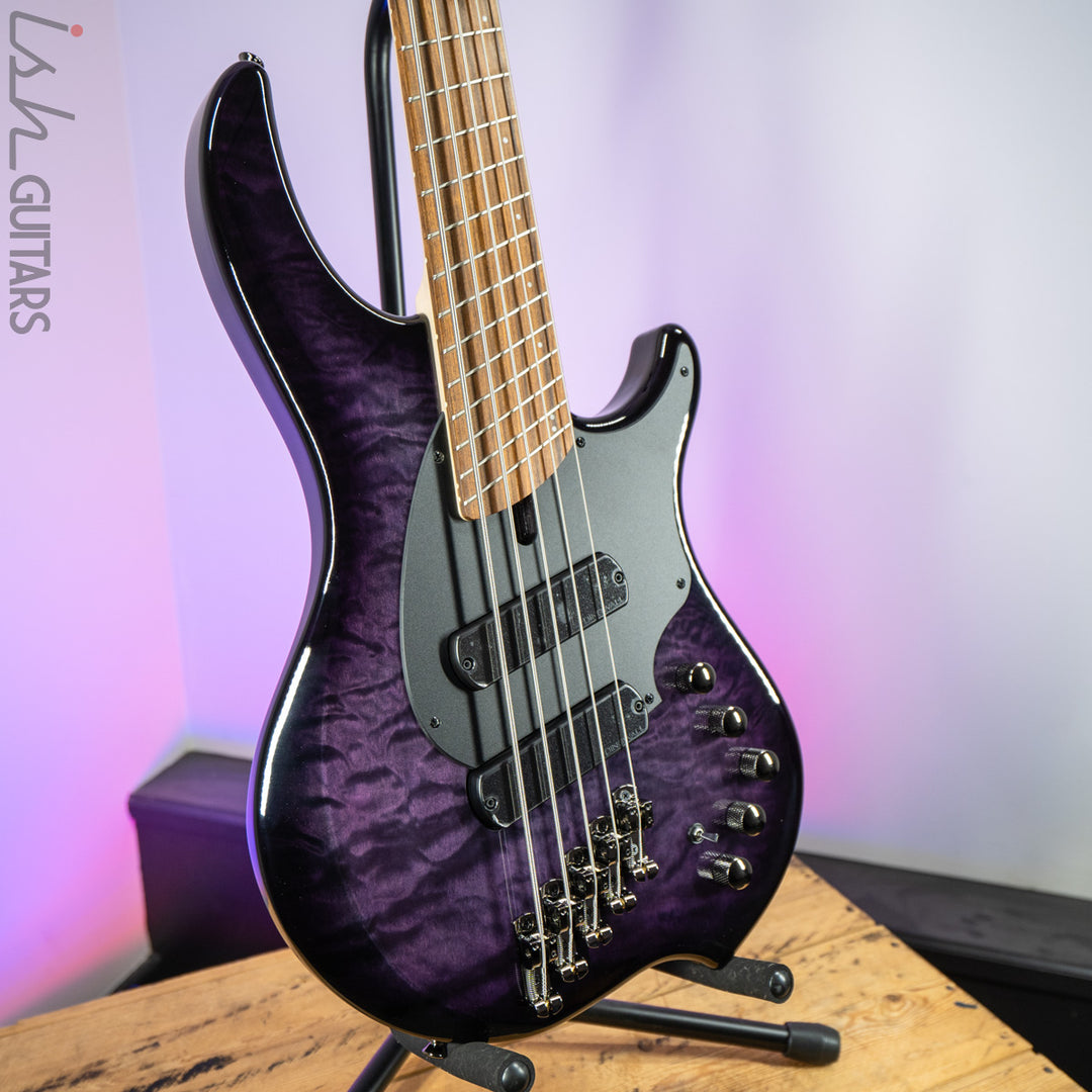 Dingwall 10th Anniversary Combustion 5-String 2 PUP Amethystburst Pau Ferro Fretboard B-Stock