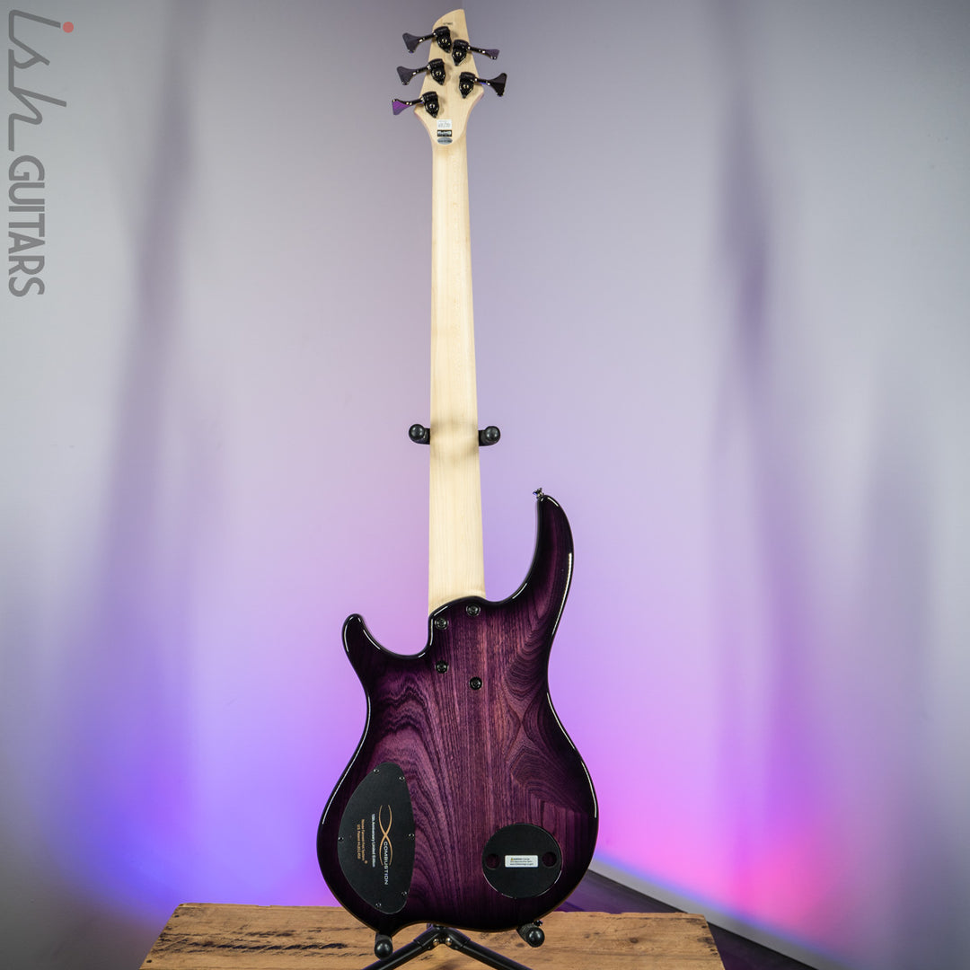 Dingwall 10th Anniversary Combustion 5-String 2 PUP Amethystburst Pau Ferro Fretboard B-Stock